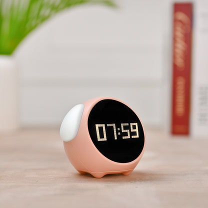 Cute Digital Emoticon Alarm Clock for kids & gifting purposes- Pink