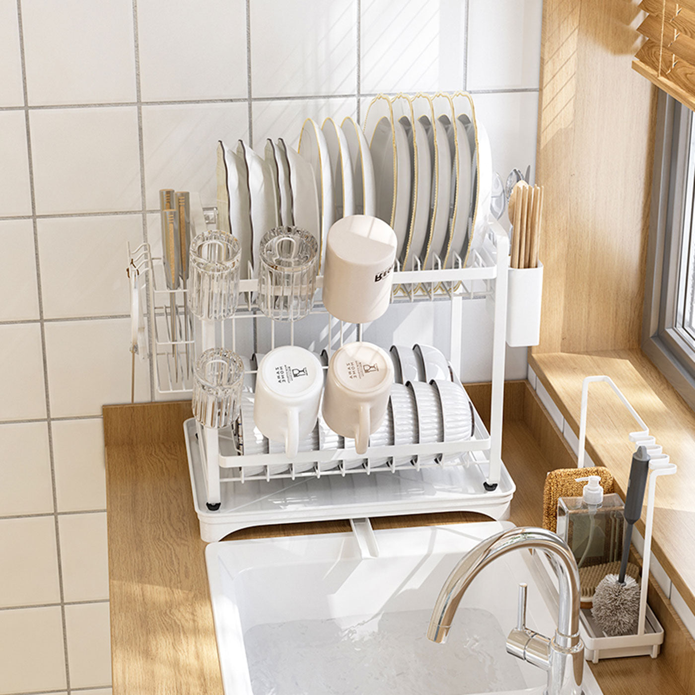 Double Layer Dish Rack