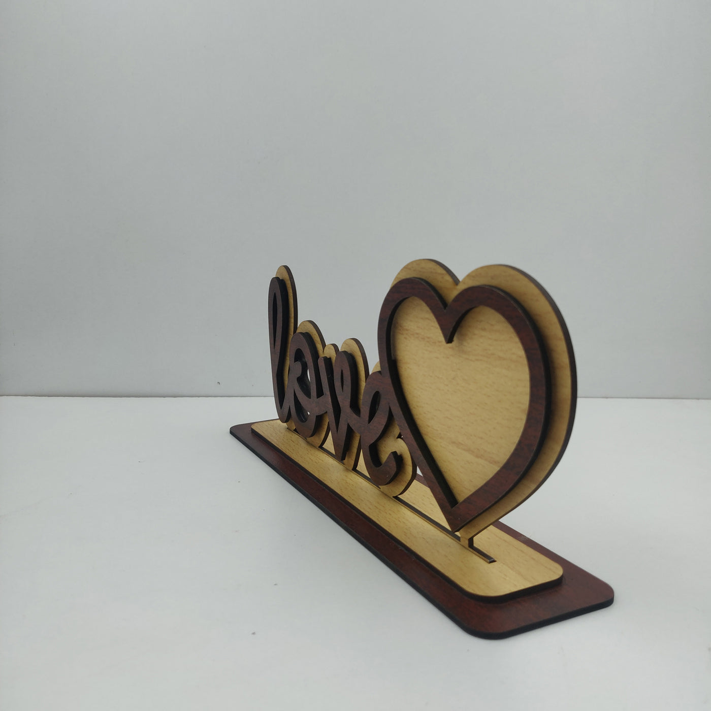 Wooden Love Showpiece