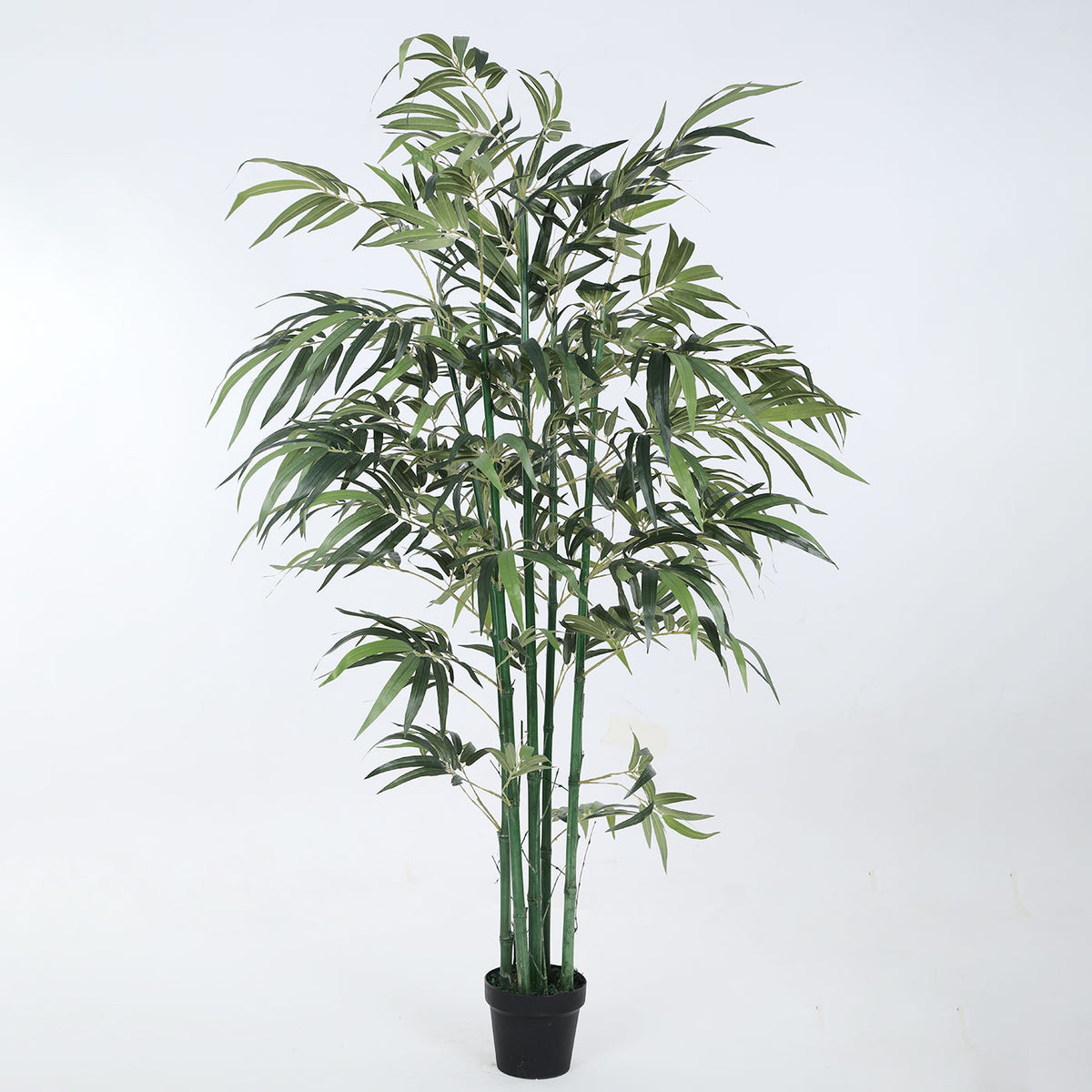 Artificial Green Bamboo Plant for Home Decor/Office Decor/Gifting | Natural Looking Indoor Plant (With Pot, 180 cm)