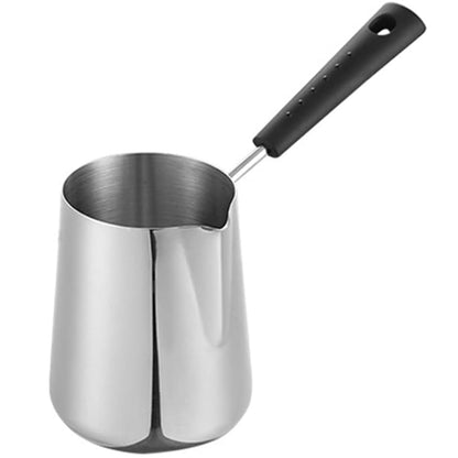 Stainless Steel Coffee Warmer | Turkish Greek Coffee Pot | Stovetop Safe & Durable Design 600ML