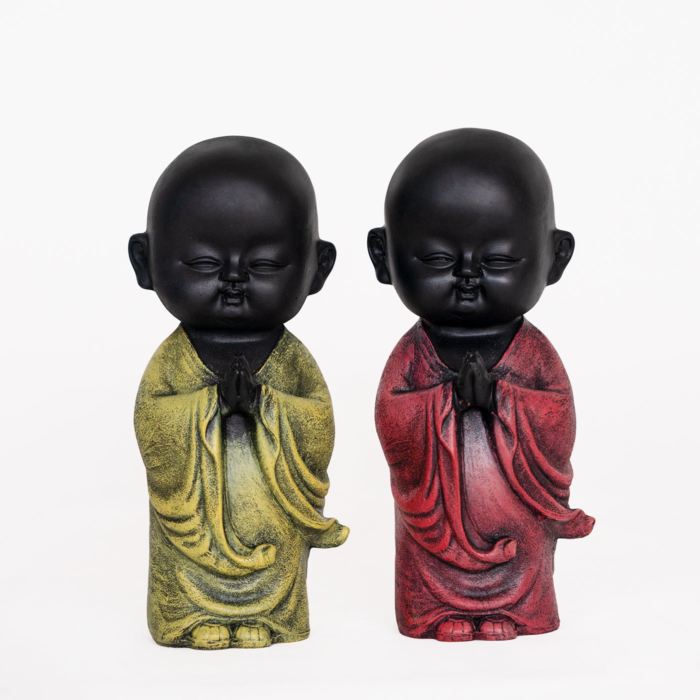 Royalbox Namaste Posture Buddha Statue For Home Décor Decorative Showpiece Set of 2