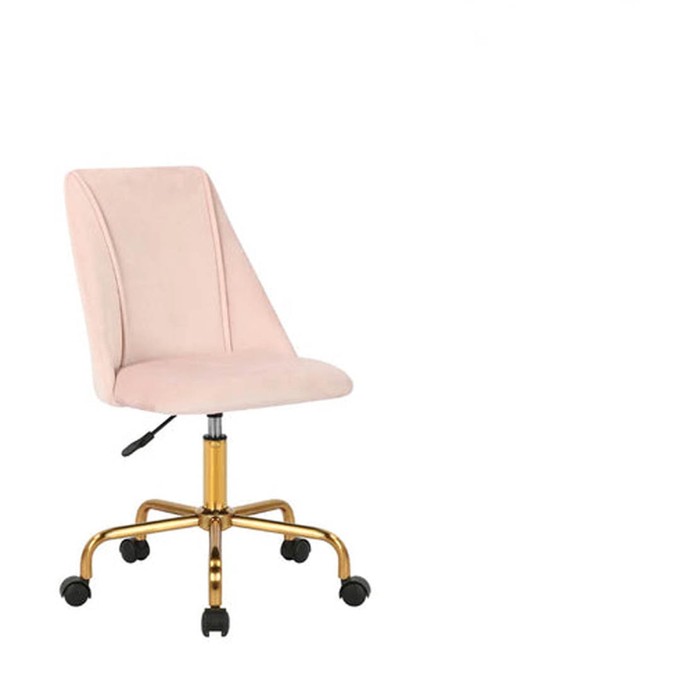 SWIVEL SERENITY BABY PINK UPHOLSTERED CHAIR