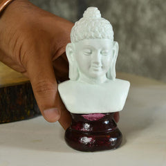 Bliss White Small Buddha Terracotta Decor