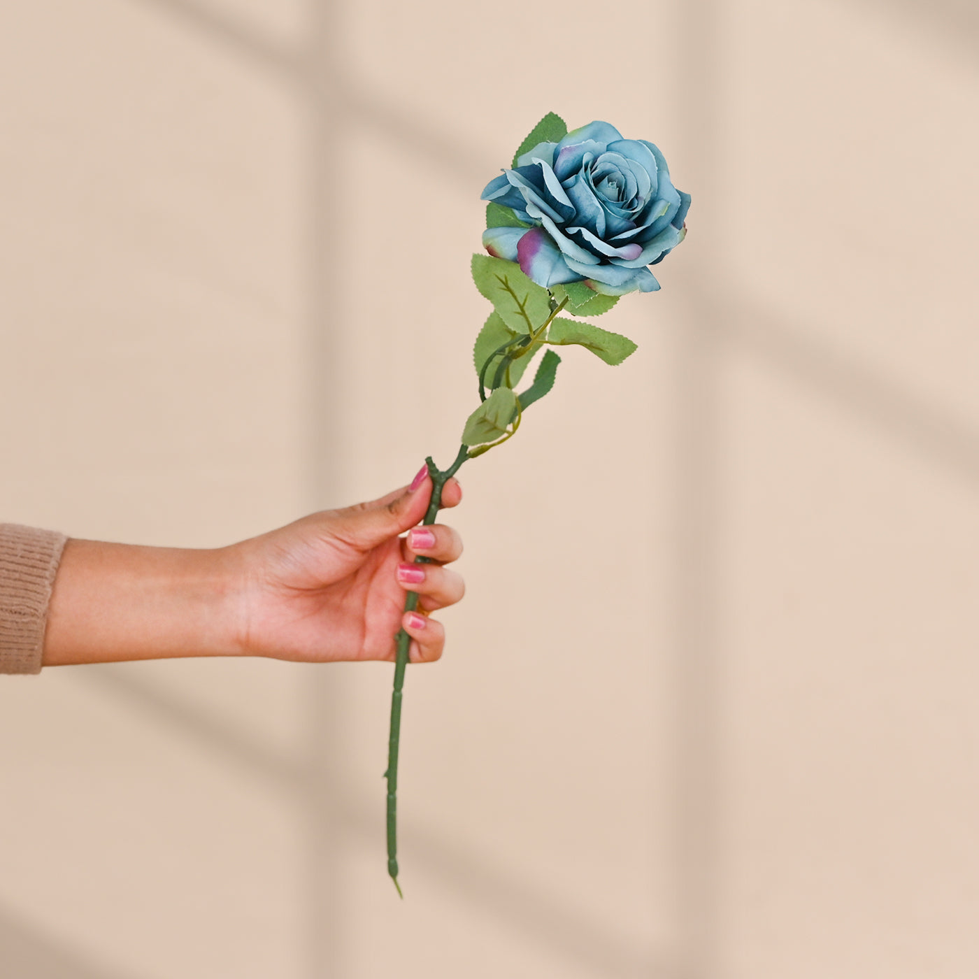 1 Pcs Rose Artificial Flower (Blue)