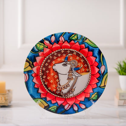 Pichwai Ceramic wall plates decor hanging / tabletop