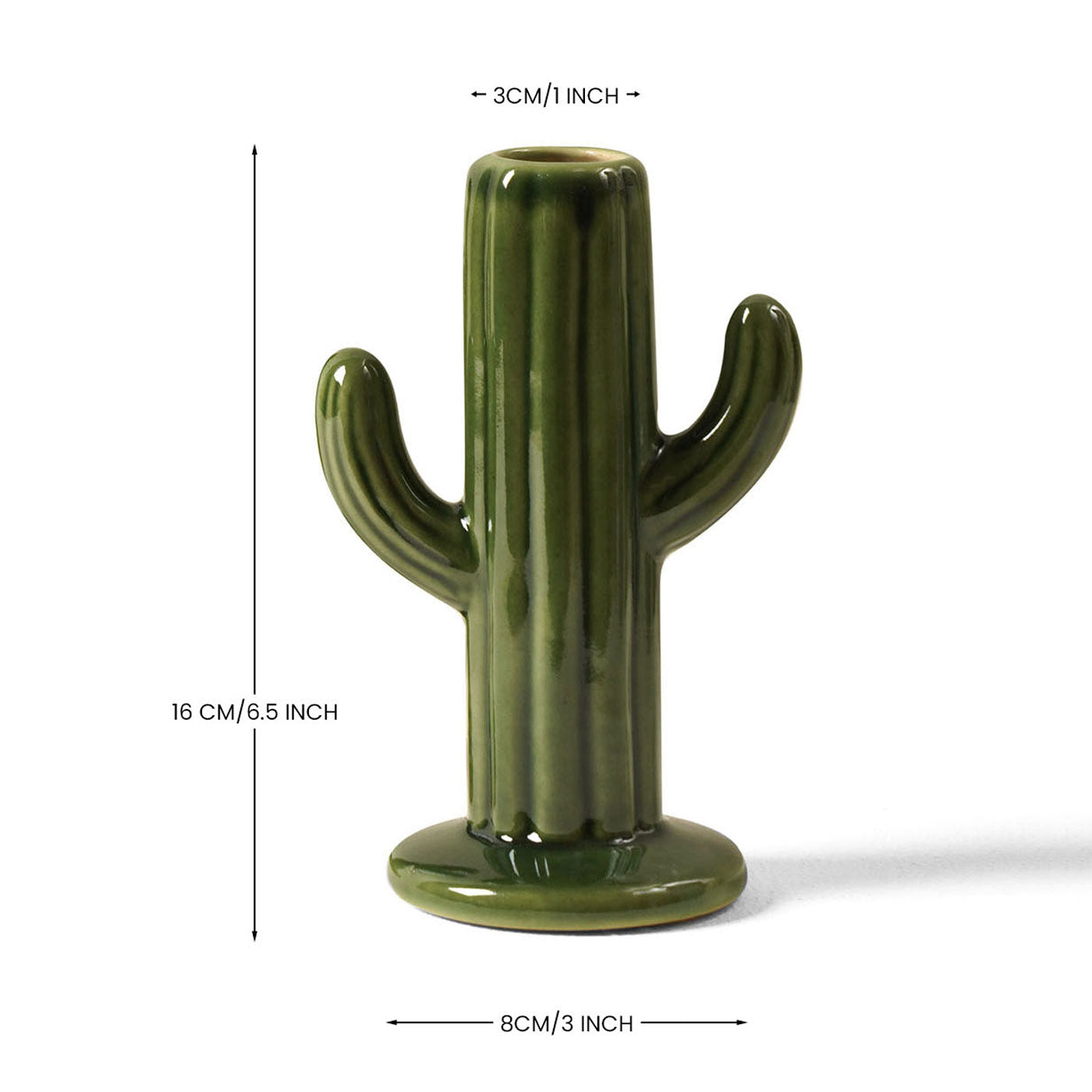 Cactus Vase Green Set of 2