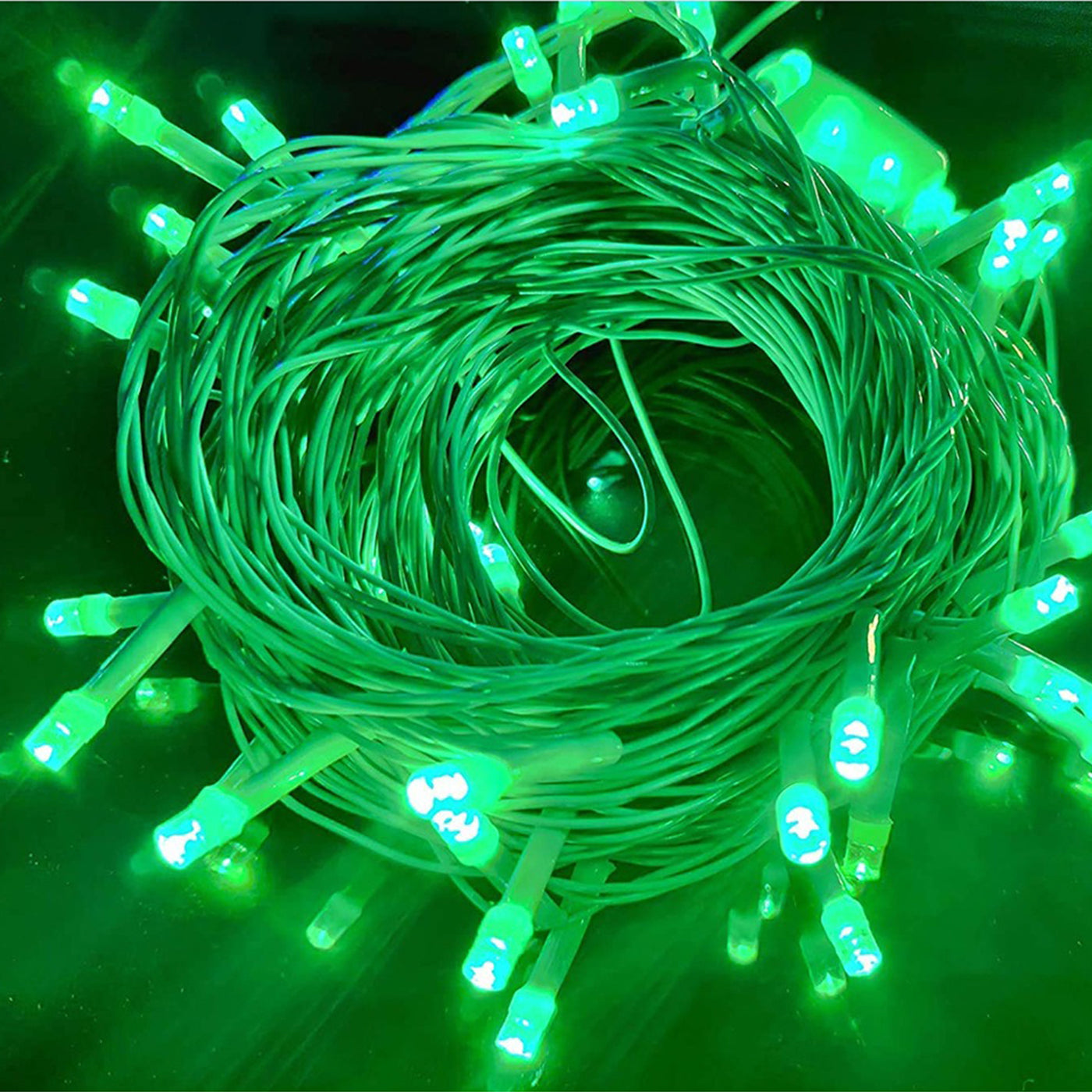 DecorTwist LED String Light for Home and Office Decor | Indoor & Outdoor Decorative Lights | Christmas | Diwali | Wedding | 15 Meter Length (Pack of 2) (Green)