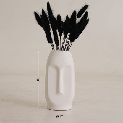 Viso Vase Black & White 6 inch