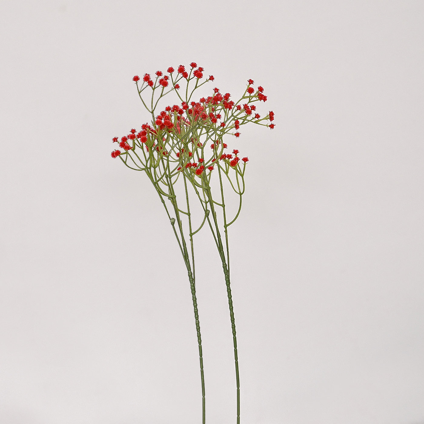 2 Pcs Artificial and Dried Flowers (Red)