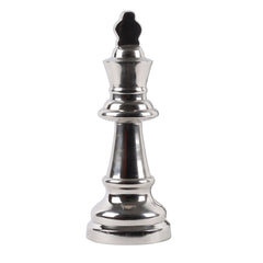 Decorative chess king queen nickel large
