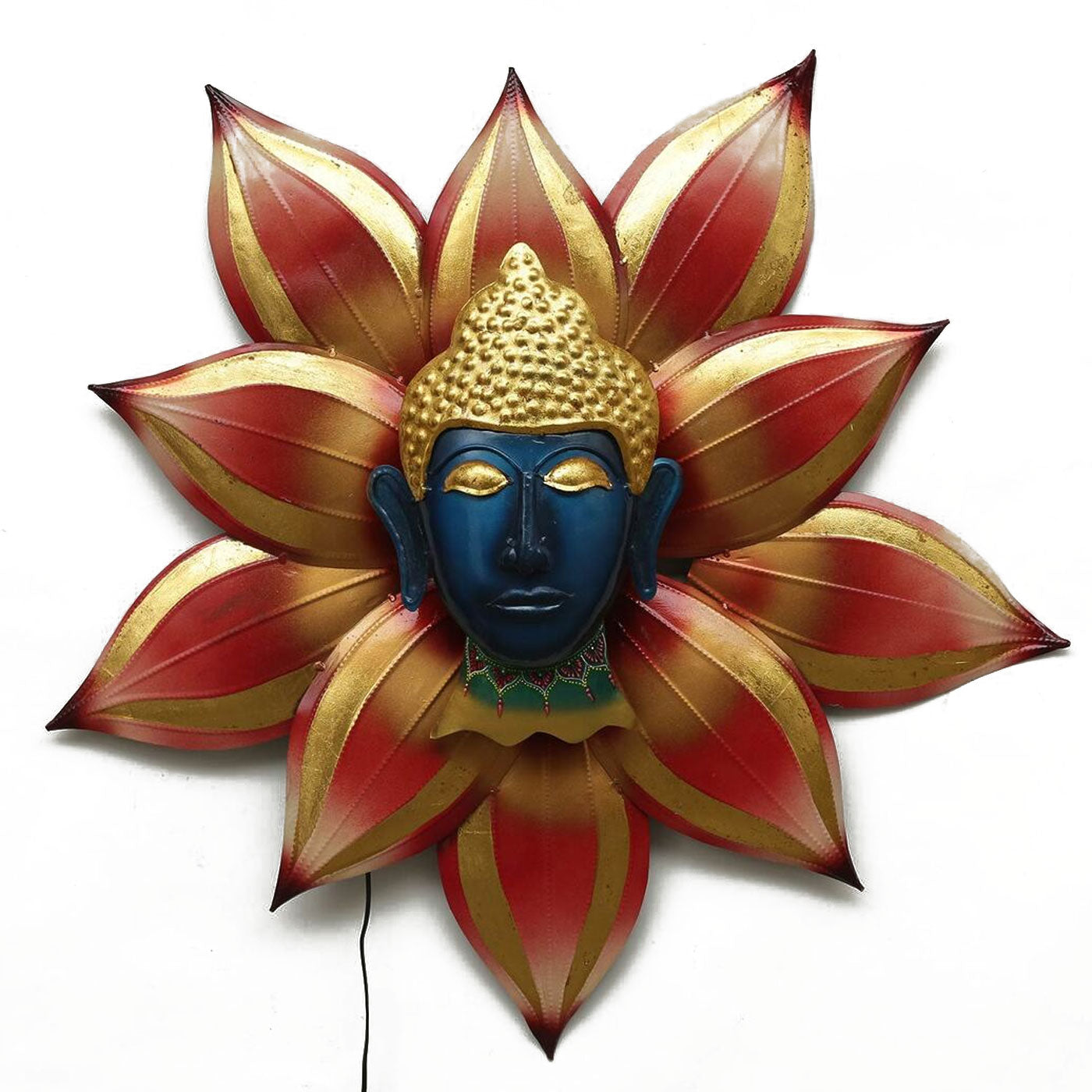 Buddha With Flower Hanging Wall Decor