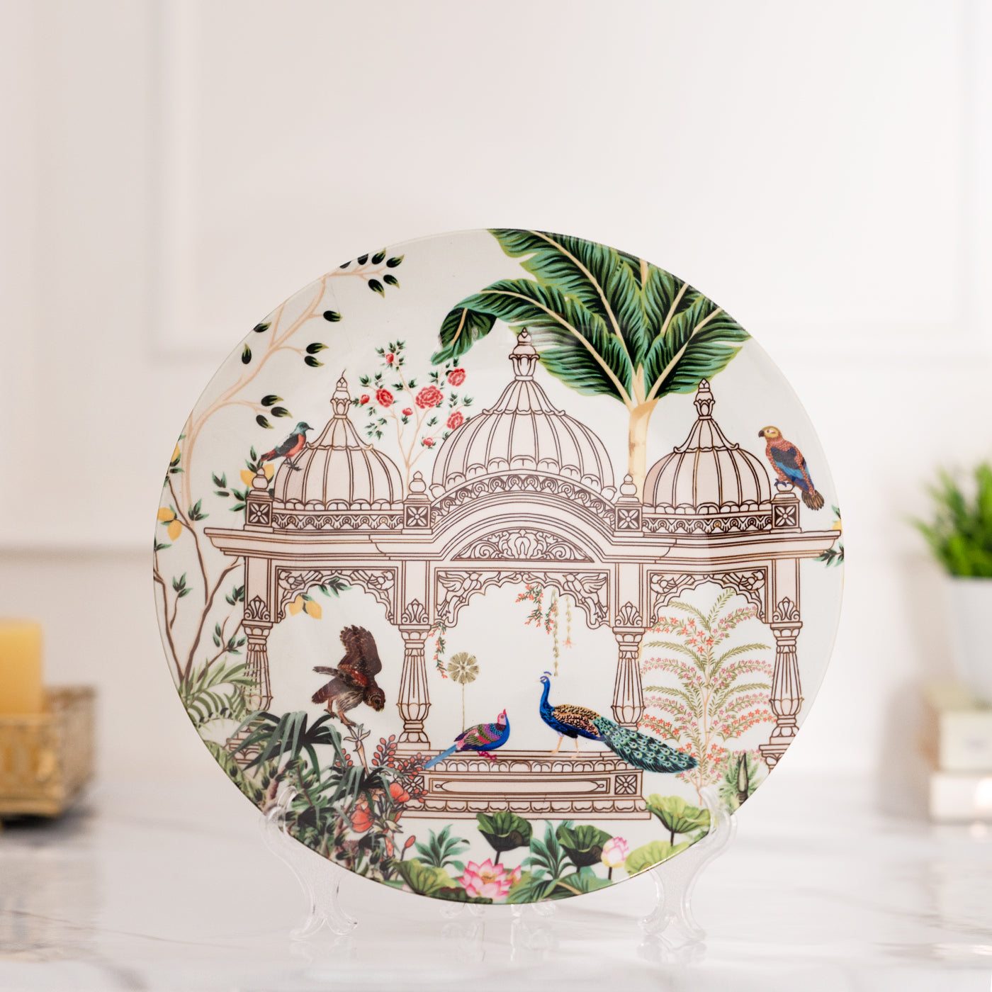 Renaissance Ceramic wall plates decor hanging / tabletop