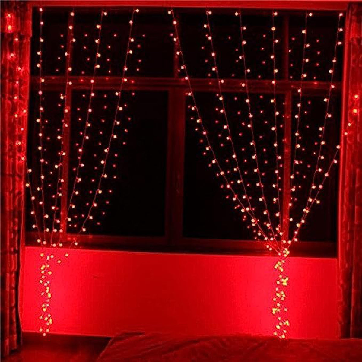 DecorTwist LED String Light for Home and Office Decor| Indoor & Outdoor Decorative Lights|Christmas |Diwali |Wedding | Christmas | Diwali | Wedding |12 Meter Length |(Red)