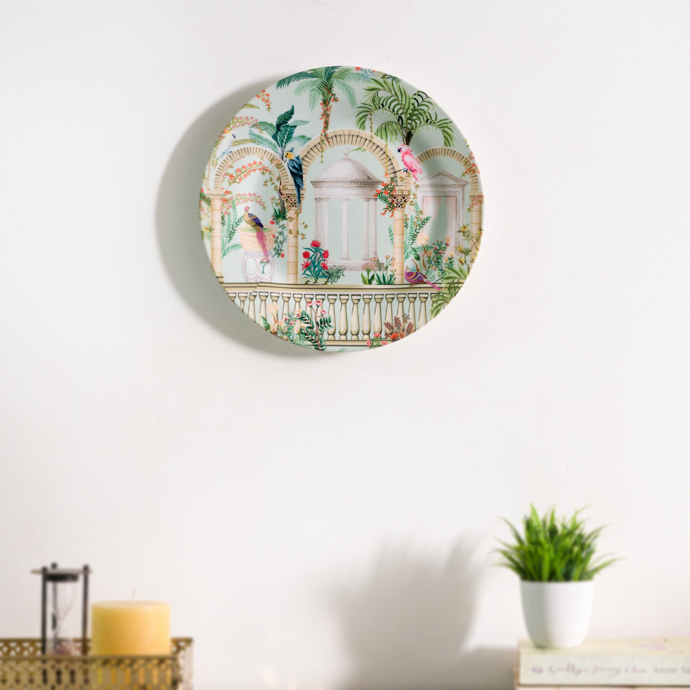 Renaissance Ceramic wall plates decor hanging / tabletop