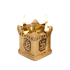 Brass Handcrafted Tulsi Diya For Home Temple Office Puja