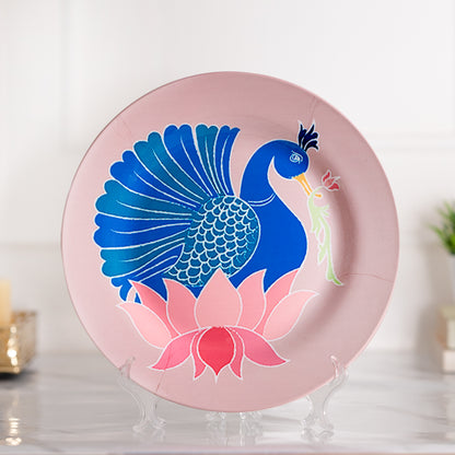 Graphic Glam Ceramic wall plates decor hanging / tabletop