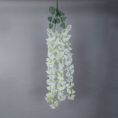 Artificial Morning Golri Flowers, Used for Weddings, Parties, Stages, Gardens, Indoor and Outdoor Decoration, UV Protection (White)
