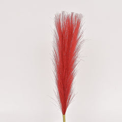 1 Pcs Artificial Flower Faux Pampas Grass (Red)