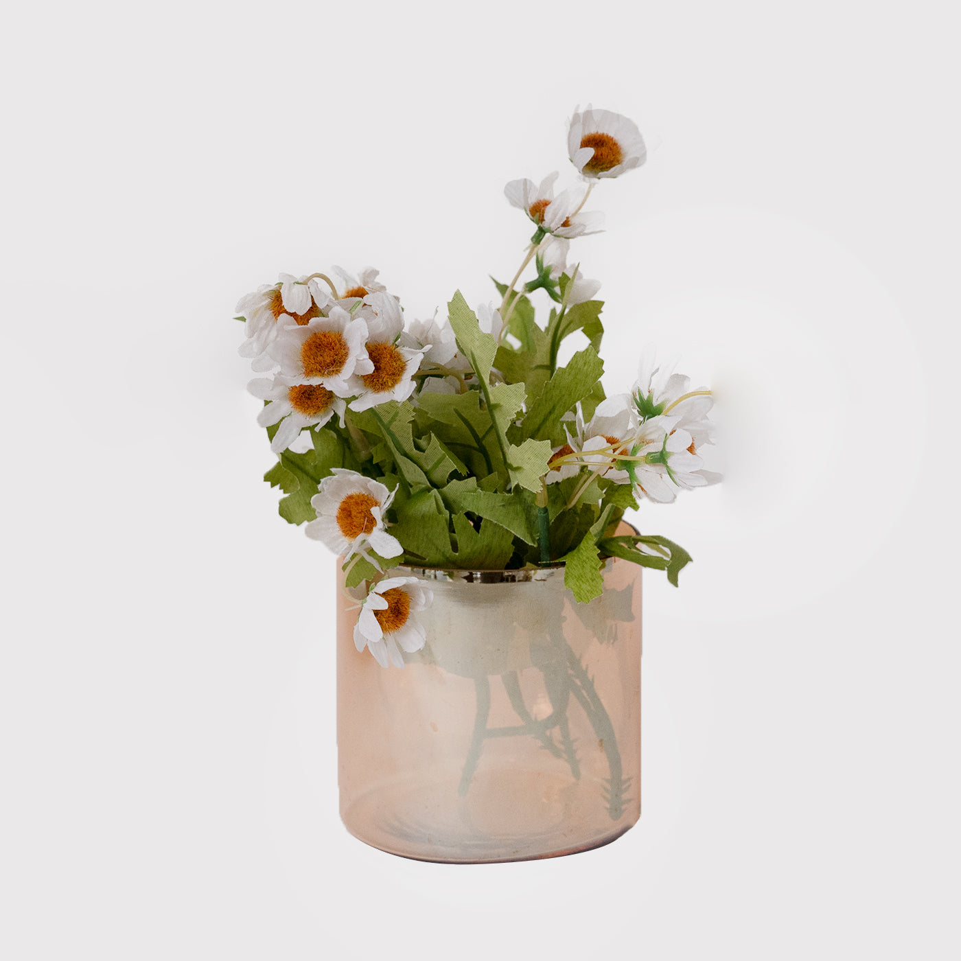 VUMI Decorative Transparent Glass Flower Vase For Home Decor