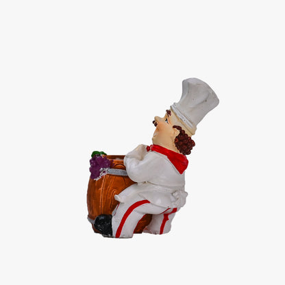 Chef Figurine Resin Toothpick Holder