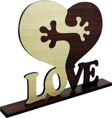 Valentine Love Heart Hugging Showpiece