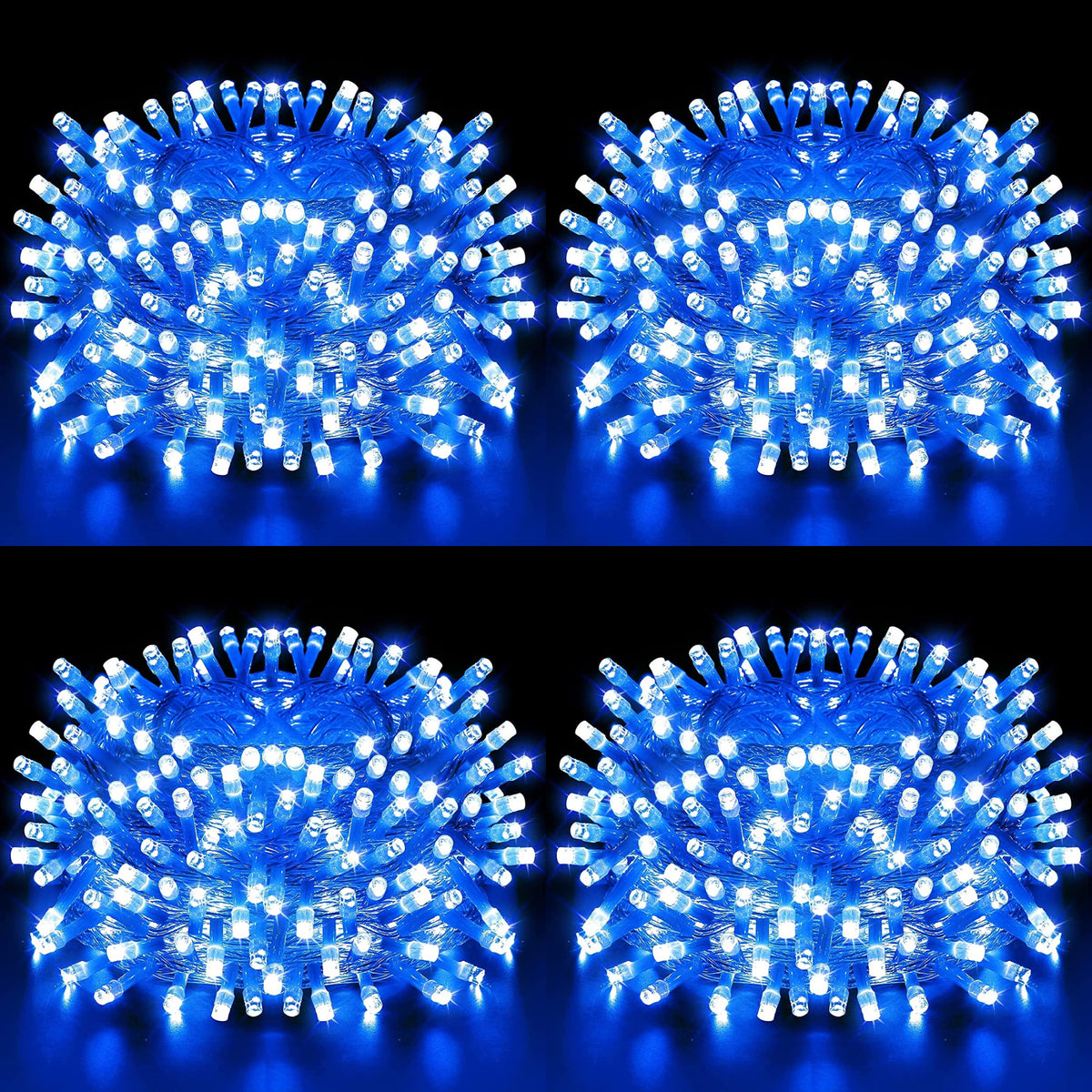 DecorTwist LED String Light for Home and Office Decor | Indoor & Outdoor Decorative Lights | Christmas | Diwali | Wedding | 15 Meter Length (Pack of 4) (Blue)