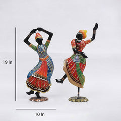 Kathak Lady Figurine Set of 2