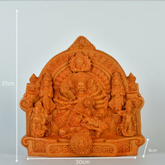 Terracotta Large Durga Artisan Tabletop Decor