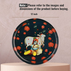 Pichwai Cow  Wall Art- Set of 3  (12, 10, 8 inches)