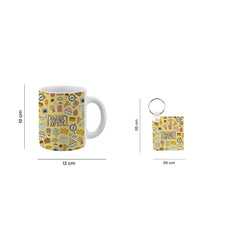 TRAVEL Coffee Mug & Keychain Special Unique , Birthday, Wedding, Anniversary Gifts