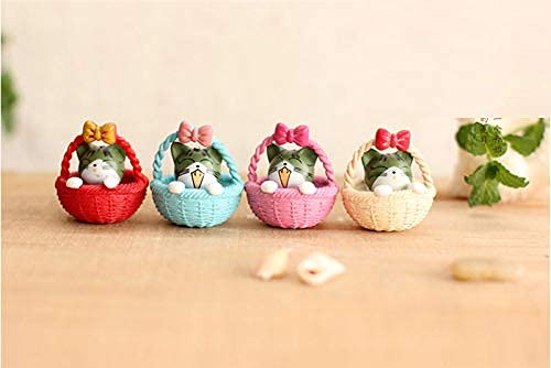 Set of 4 Kitty In The Round Bucket For Home Decor Gift Accessories