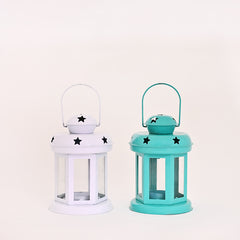 Bright Lanterns for decoration White and Teal blue