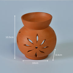 Terracotta Diffuser Artisan-Made Round Bottom Tabletop Home Decor Accent