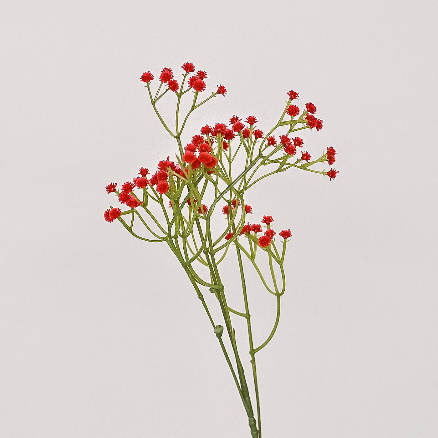 2 Pcs Artificial and Dried Flowers (Red)