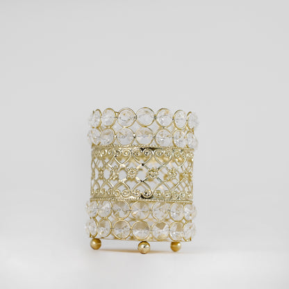 Crystal Band Tea-Light Holder