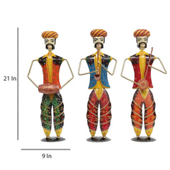 Musician Rajasthani Human Figurine, Set of 3