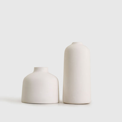 Kimono Vase White Set of 2