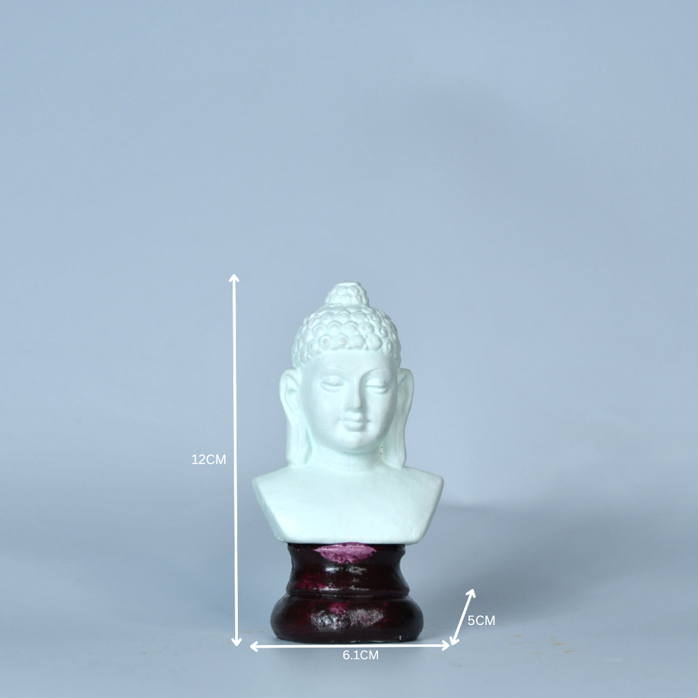 Bliss White Small Buddha Terracotta Decor