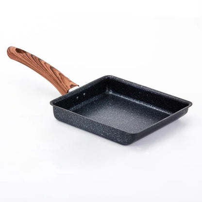 Non Stick Aluminium Tamagoyaki Pan | Omelette Pan | Nonstick Frying Pan | Egg Pan | Small Pans for Omelette | Nonstick Cookware | Small Fry pan for Cooking (Black)