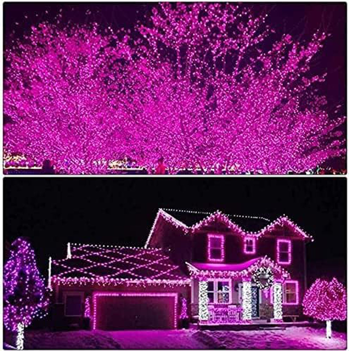 DecorTwist LED String Light for Home and Office Decor | Indoor & Outdoor Decorative Lights | Christmas | Diwali | Wedding | 15 Meter Length (Pink)