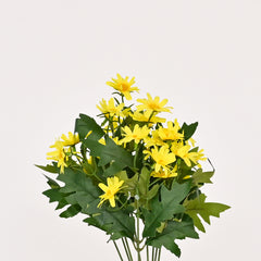 Set of 1 Artificial Flowers Bunches (Without Vase)Yellow