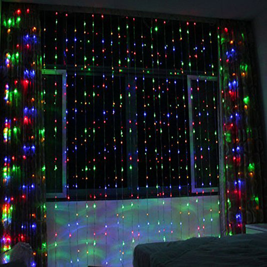 DecorTwist LED Fountain Rice Light for Wall Decor| Home Decoration| Diwali Item| Christmas Item| Indoor & Outdoor Decoration Item| | Festival Item | 3.05 MTR |280 LED Bulb (Multicolor)