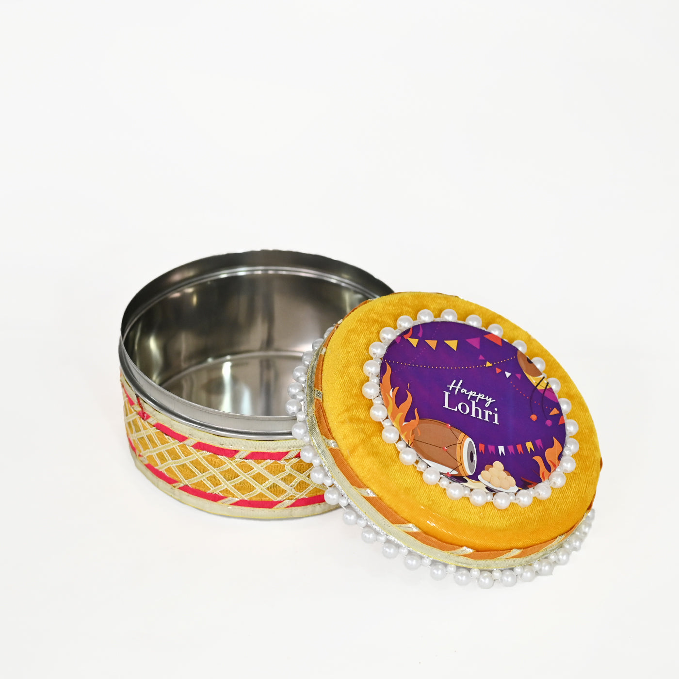 Lohri Special Sweets Box,Dry Fruit Box with Lid, Return Gifts for Pooja, Serving Bowls