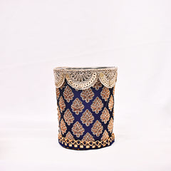 Handcrafted Karwa Chauth Thali Set - Dark Blue