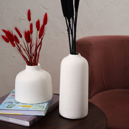 Kimono Vase White Set of 3