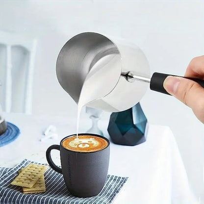 Stainless Steel Coffee Warmer | Turkish Greek Coffee Pot | Stovetop Safe & Durable Design 600ML