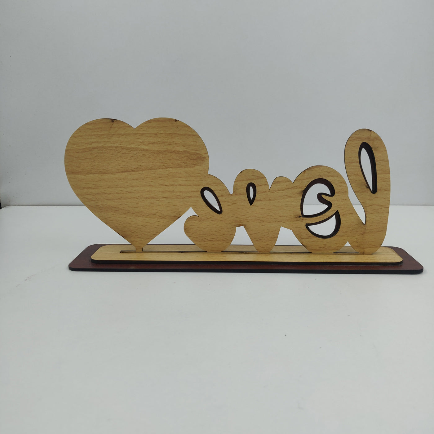 Wooden Love Showpiece