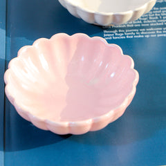 Dessert Bowl set of 2- White and pink