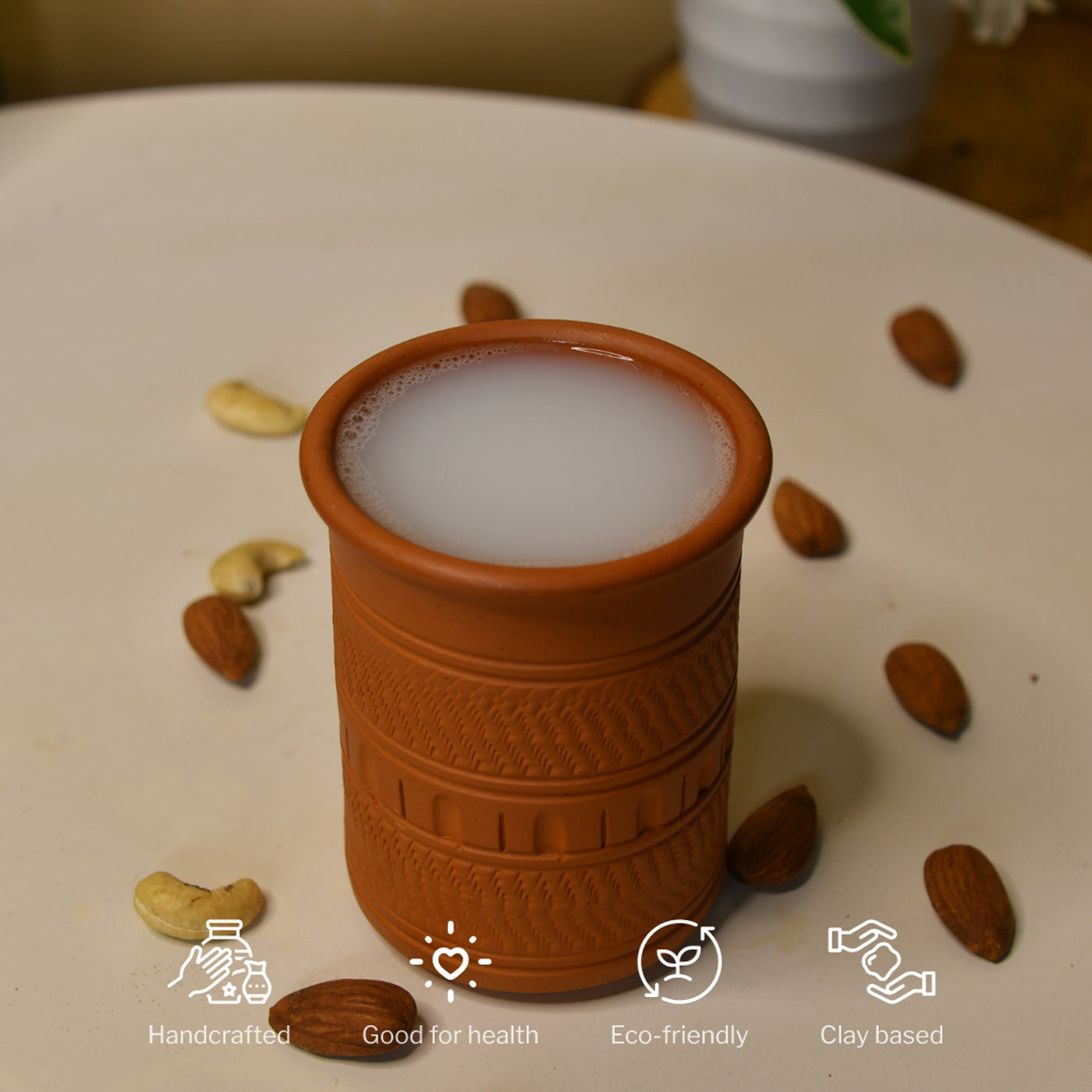 Terracotta Water Glass Artful, Functional Home & Kitchenware